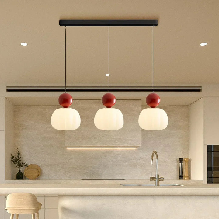 Pendant Light Metal G9 5W 27.6 in Cream Ceiling Dining Room Kitchen Island Hanging Fixture Modern Art Deco Lighting | Kalsten