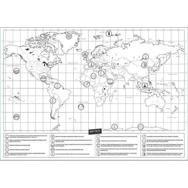 Scratch Off World Map (2 Sizes) | Karnz