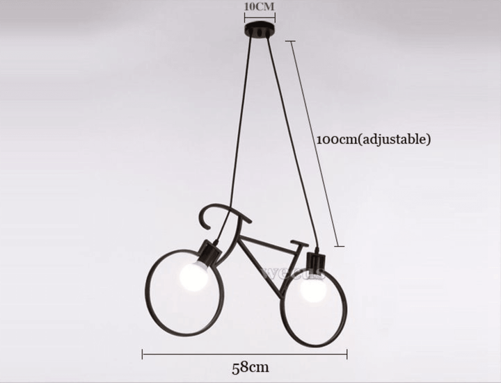 Modern Bicycle Nordic Style Droplight Chandelier Lamp | Kalsten