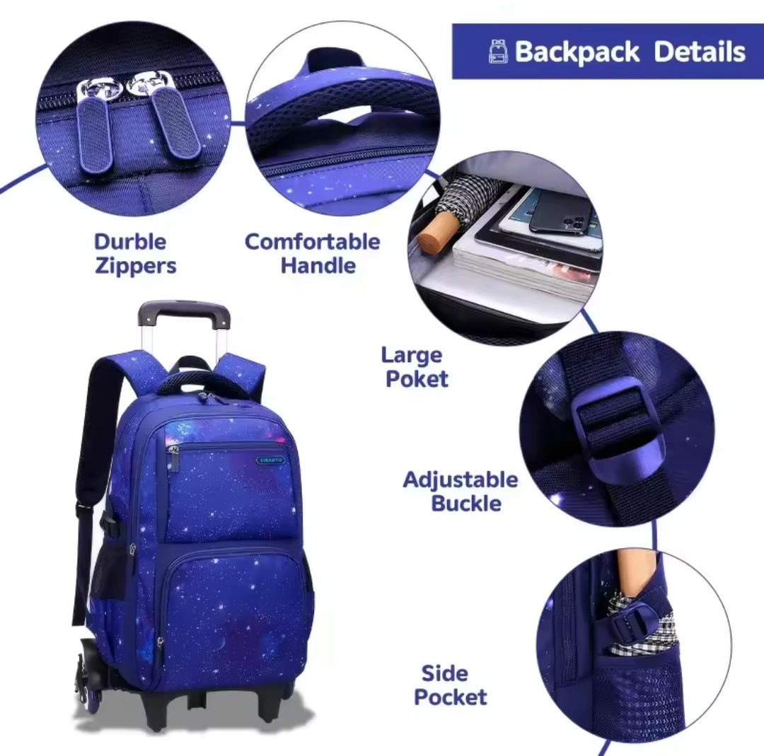 BowLift | Rolling Trolley School Backpack
