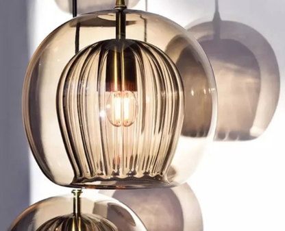 Skanto | TimberGlow - Modern Glass Pendant Lamp