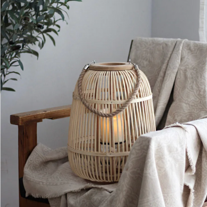 Rattan Lantern Wreath