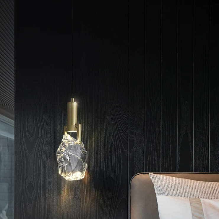 Pendant Light Crystal 11 in Adjustable Hanging Dining Room Kitchen Island Ceiling Lamp | Kalsten