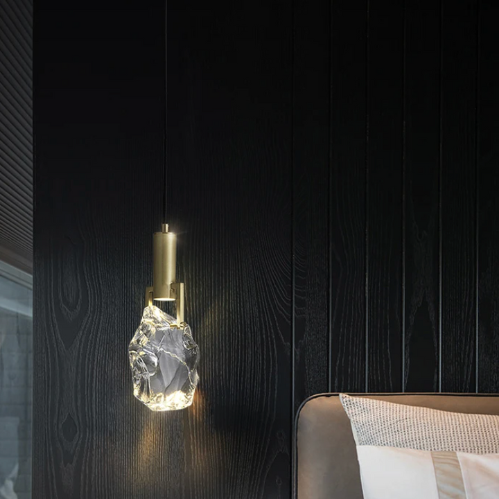 Pendant Light Crystal 11 in Adjustable Hanging Dining Room Kitchen Island Ceiling Lamp | Kalsten