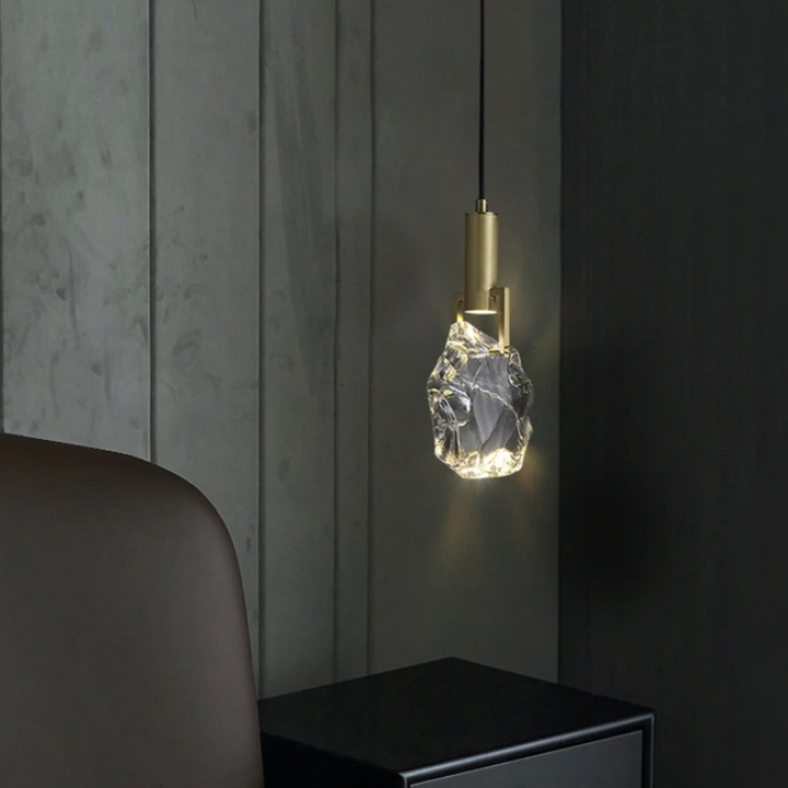 Pendant Light Crystal 11 in Adjustable Hanging Dining Room Kitchen Island Ceiling Lamp | Kalsten