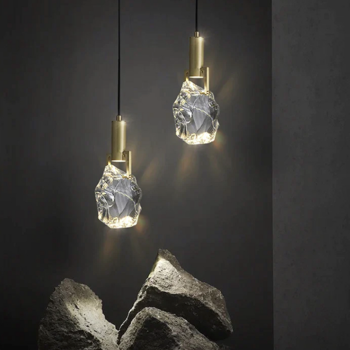 Pendant Light Crystal 11 in Adjustable Hanging Dining Room Kitchen Island Ceiling Lamp | Kalsten