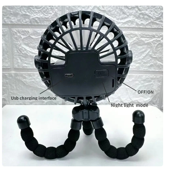 Stroller fan without rotor blades – Portable, Rechargeable & Safe for Babies | LittleChill CoolBreeze | Kalsten