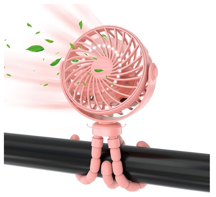 Stroller fan without rotor blades – Portable, Rechargeable & Safe for Babies | LittleChill CoolBreeze | Kalsten