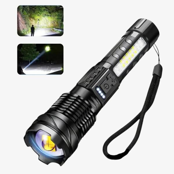 High-Power Military LED Flashlight – 5000 Lumens