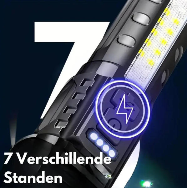 High-Power Military LED Flashlight – 5000 Lumens