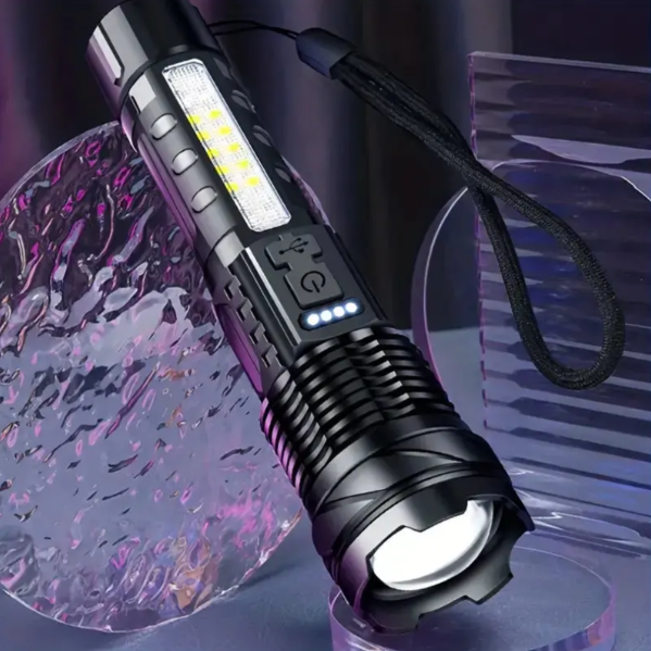 High-Power Military LED Flashlight – 5000 Lumens