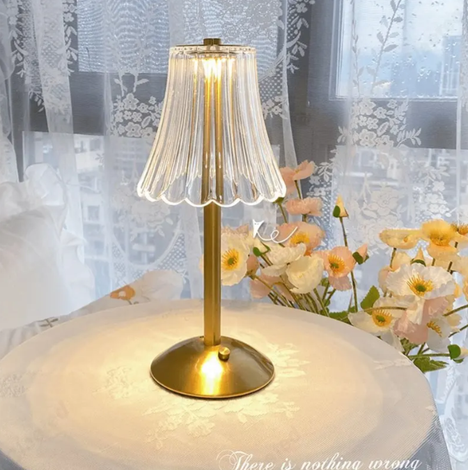 Wireless Crystal Table Lamp with Dimming Function | Kalsten