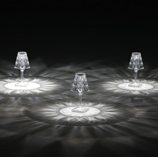 Acrylic Glass Crystal Table Lamp | Kalsten