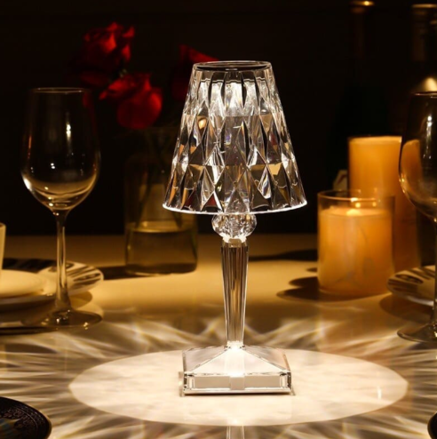 Acrylic Glass Crystal Table Lamp | Kalsten
