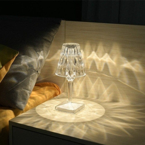 Acrylic Glass Crystal Table Lamp | Kalsten