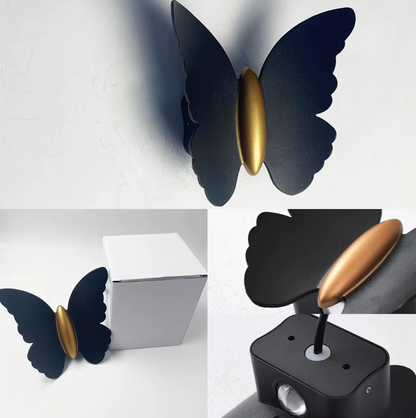 Butterfly-Design LED Outdoor Wall Lantern