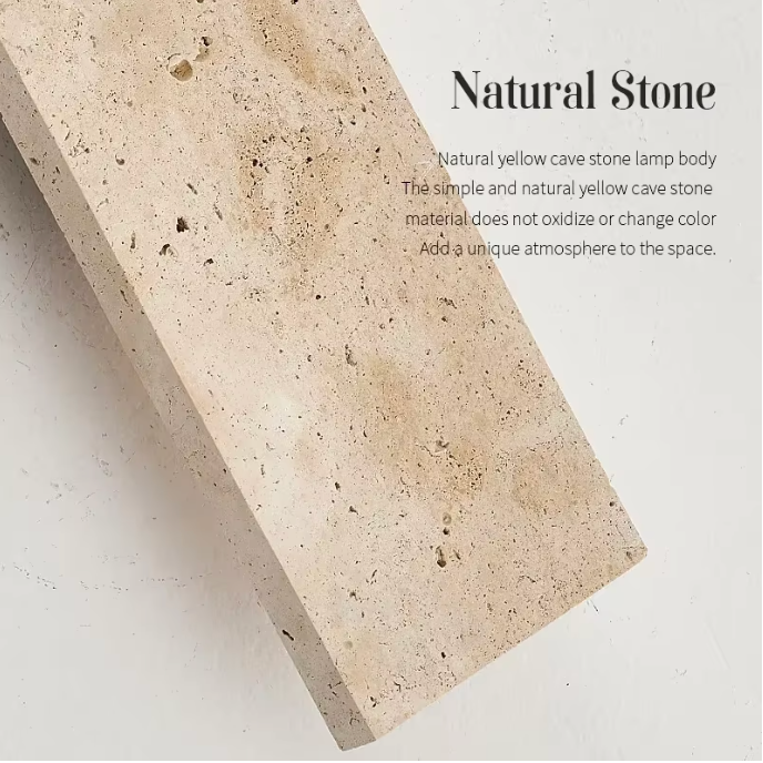 Waterproof Natural Stone Outdoor Wall Sconce