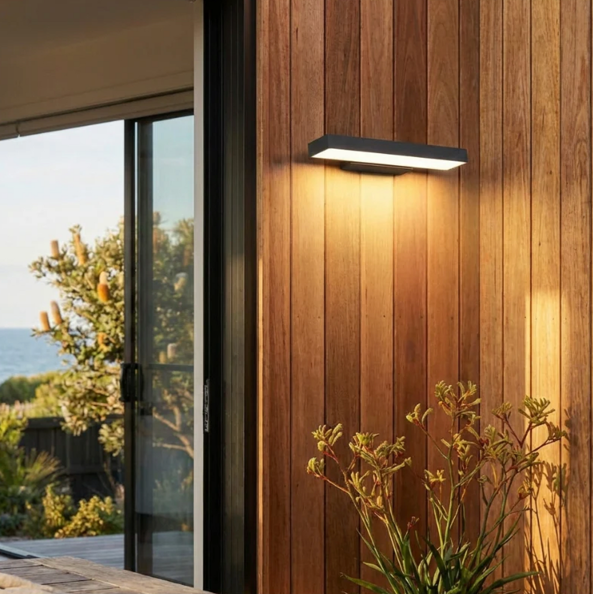 Waterproof LED Outdoor Patio Wall Lantern
