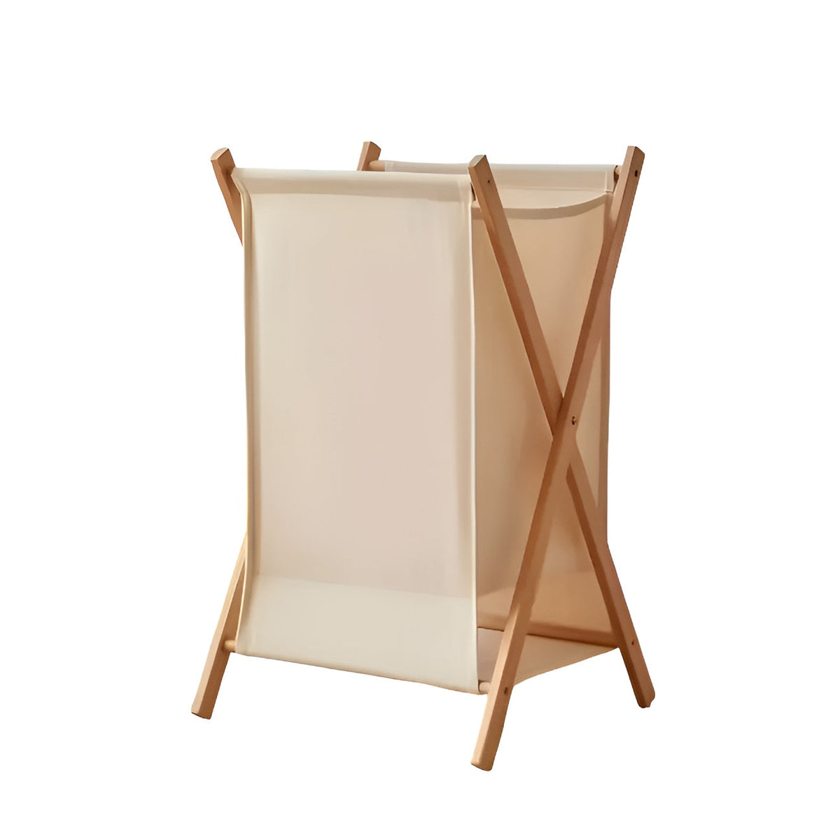 Foldable wooden laundry basket – Robust wooden design | Decorative and functional | Brehn
