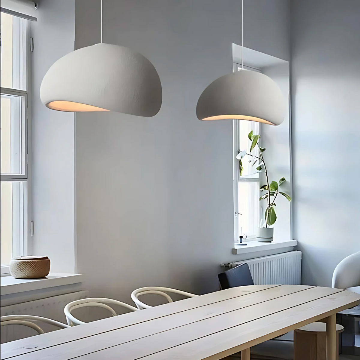 Skanto | LED Pendant Lamp - Nordic Wabi Sabi Design - Adjustable Lighting Fixture for Home Decor & Modern Interiors
