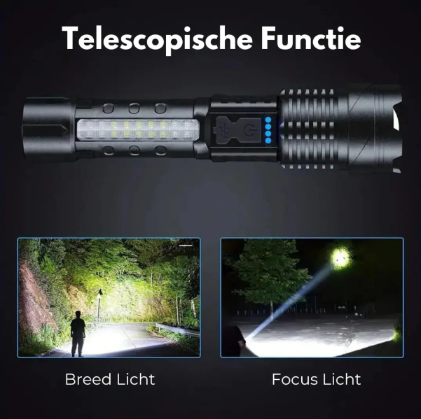 High-Power Military LED Flashlight – 5000 Lumens