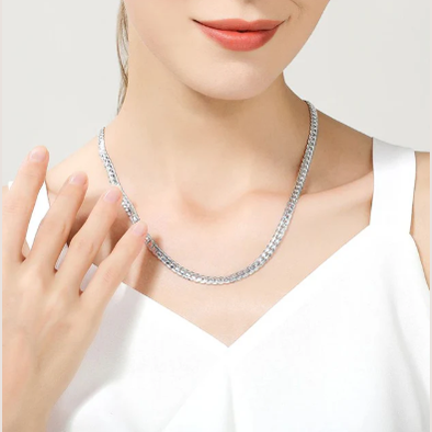 Kalsten | Sterling Silver Chain Necklace for Women Elegant Gift