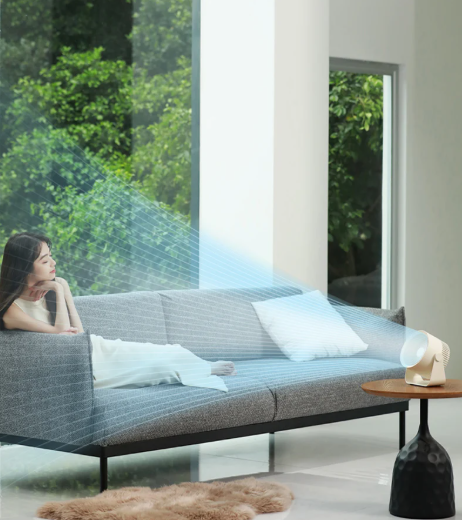 Luna Wall and Desk Fan – Wireless Whisper-Quiet USB-C Fan with 3 Speeds | Kalsten