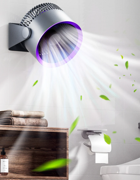 Luna Wall and Desk Fan – Wireless Whisper-Quiet USB-C Fan with 3 Speeds | Kalsten