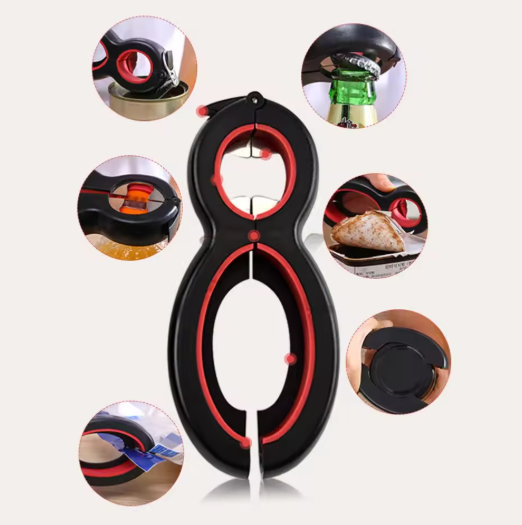 6-in-1 kitchen opener for bottles & jars | Kalsten