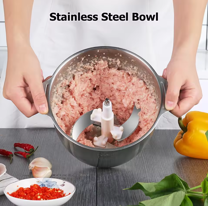 Electric Chopper 2L Stainless Steel | Kalsten