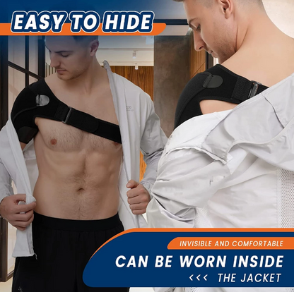 Shoulder support, compression sleeve, relieves pain, dislocations and injuries