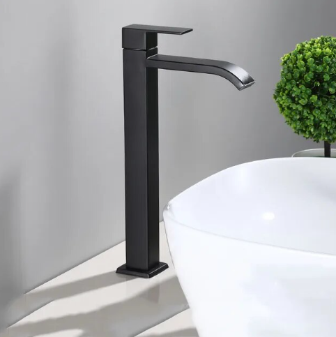 Matte Black Single-Handle Sink Faucet Kalsten