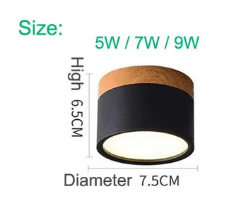 Kalsten | Alante - Nordic Wood Style Surface Mounted Round Ceiling Light