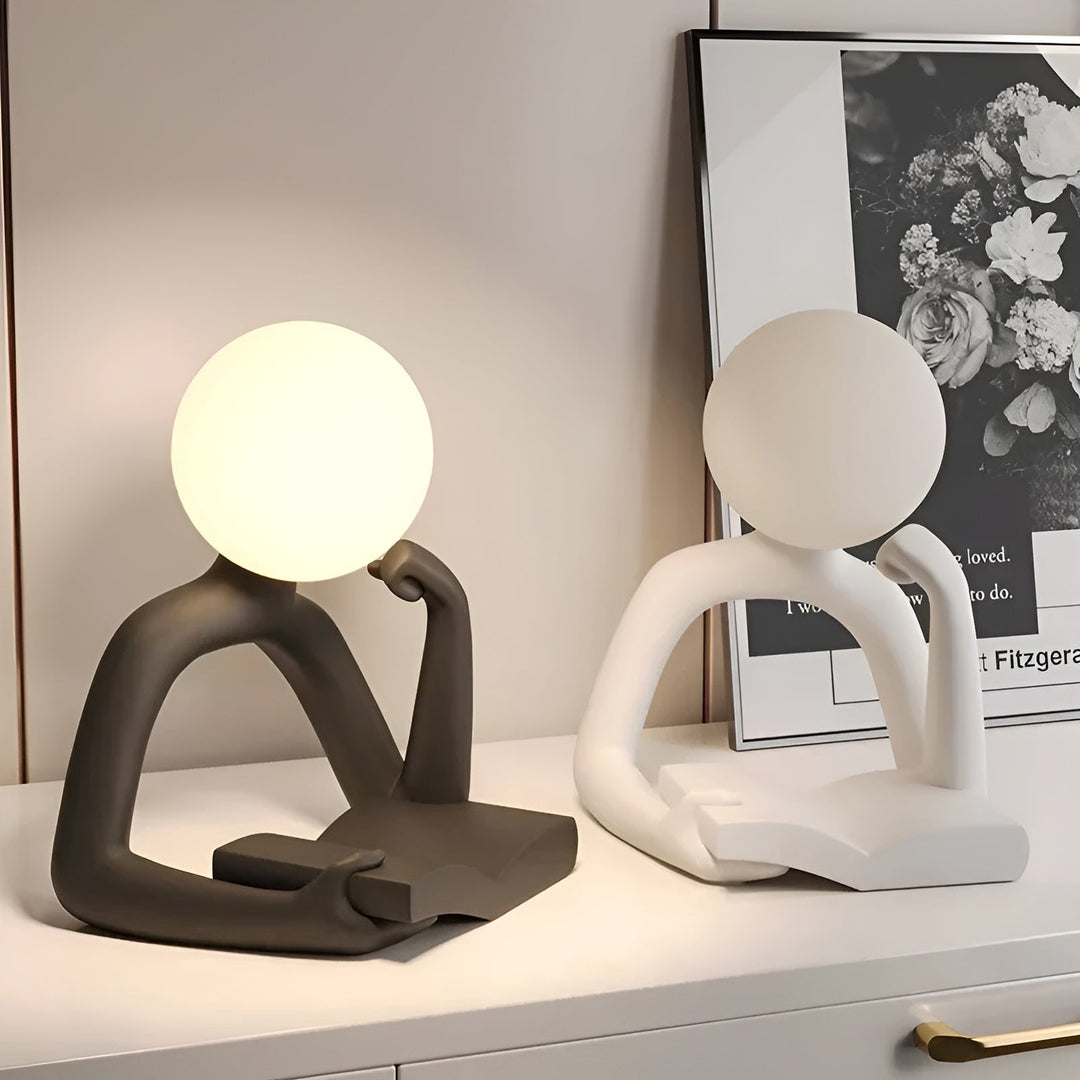 LuxLume Refined Designer Table Lamp – Modern Art with Atmospheric Lighting Kalsten