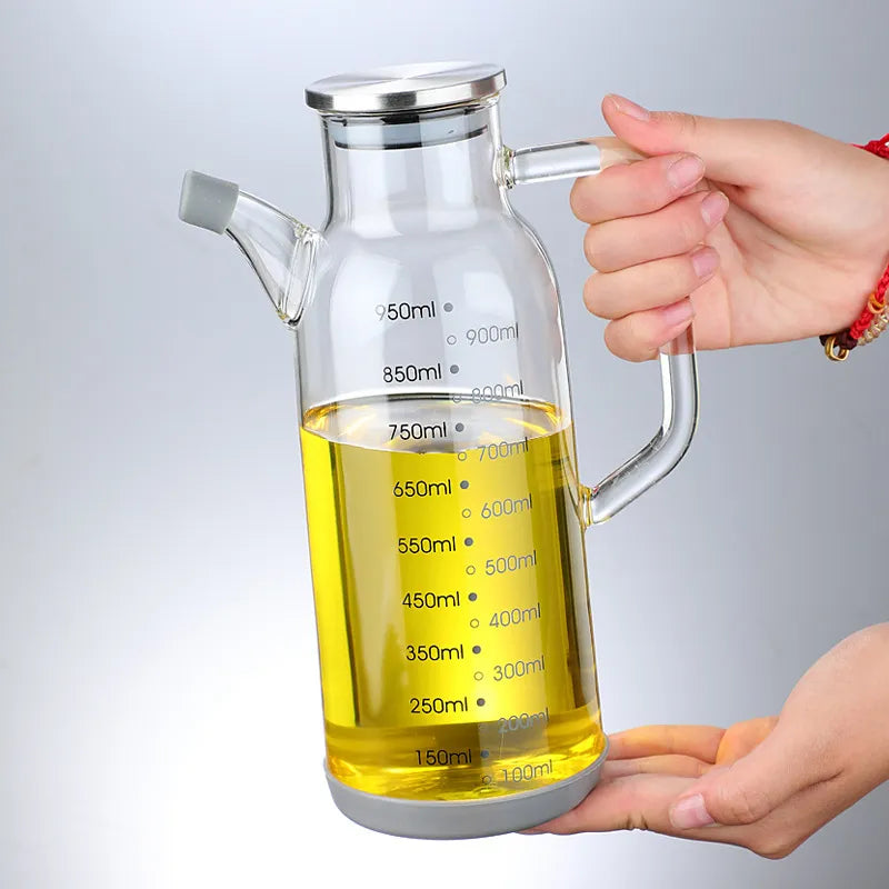 Kalsten | Pure Glass Measuring Scale Oil Dispenser  Bottle