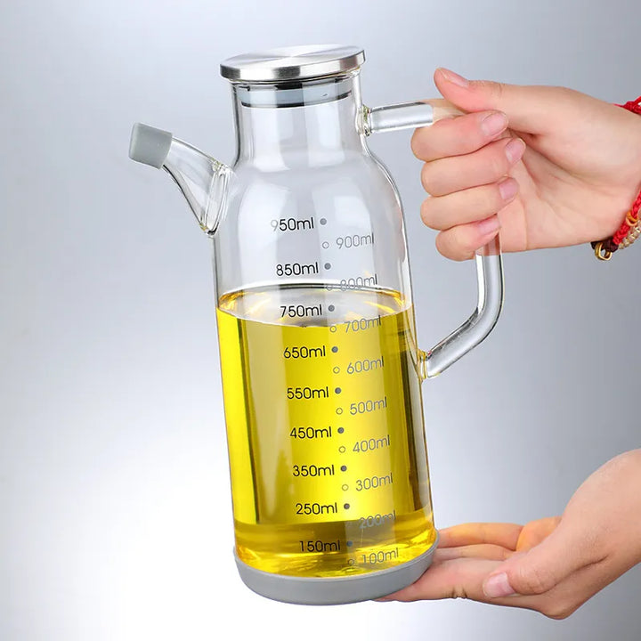 Kalsten | Pure Glass Measuring Scale Oil Dispenser  Bottle