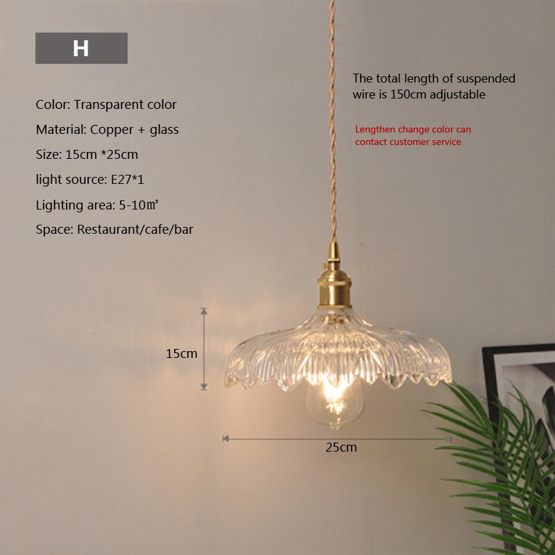 Nordic Brilliance Transparent Glass Pendant Lamp | Kalsten