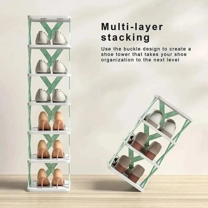 Kalsten | Saving Shoe Organiser - Multi-layered storage cabinet for bedroom & hallway