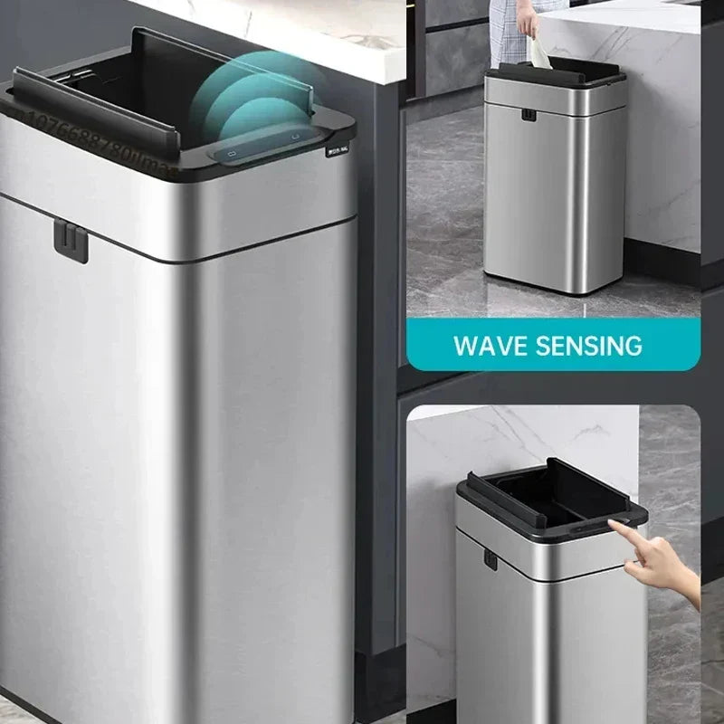 Kalsten | Smart Stainless Steel Automatic Sensor Trash Bin