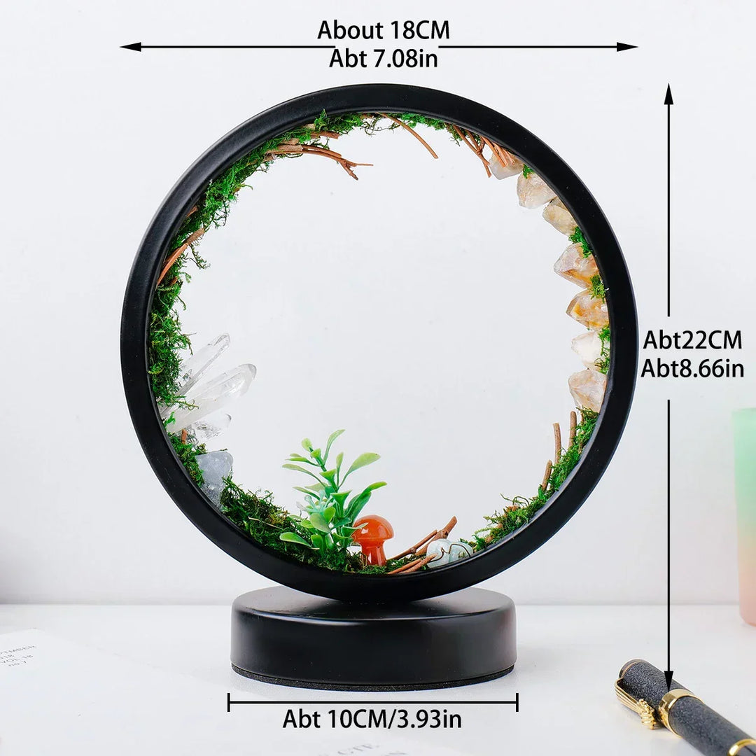 CrystalGlow Luxe Circle Night Lamp | Kalsten