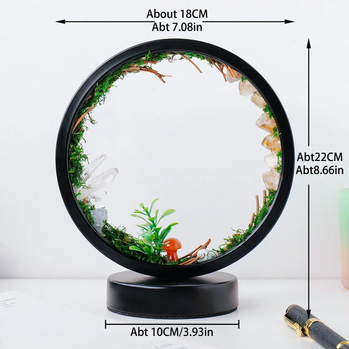 CrystalGlow Luxe Circle Night Lamp | Kalsten