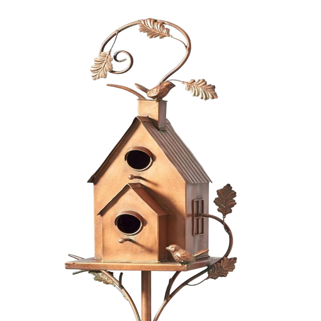Kalsten | Metal Art Birdhouse on Garden Stake - FeatherNest