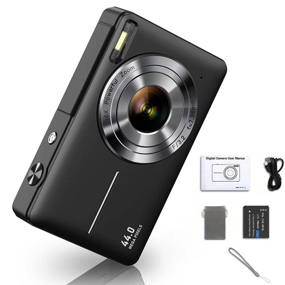 Kalsten | High-Resolution Kids' Digital Camera - 1080P HD, 44MP with 16X Zoom