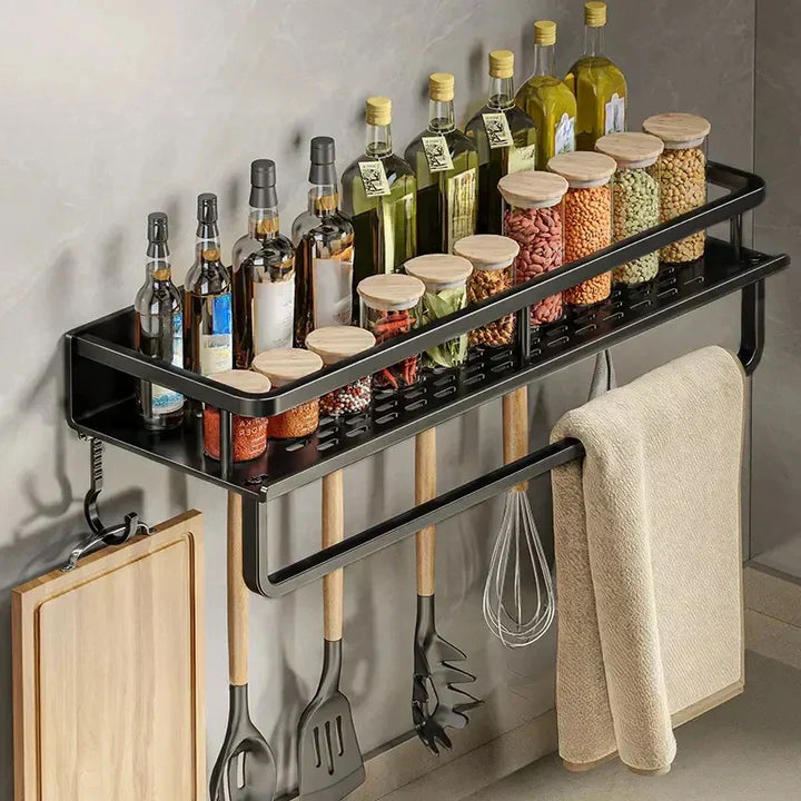 Black Kitchen Shelf