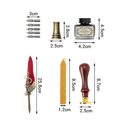 VIvolux | Phoenix Feather Mechanical Calligraphy Pen Set