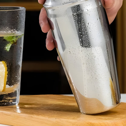 Stainless Steel Cocktail Shaker Set – 10-Piece Premium Bartender Set | Ideal for Mixed Drinks and Parties | Brehn