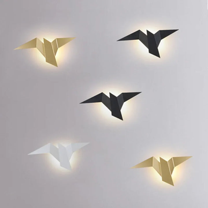 Nordic LED Bird Wall Lamp – Modern Wall Light for Bedroom, Living Room, Stairs, and Bedside – Up & Down Lighting, Iron Shade, AC Powered | Kalsten