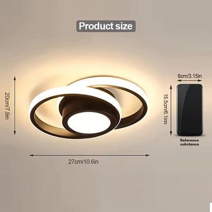 Double Ring LED Flush Mount Ceiling Light