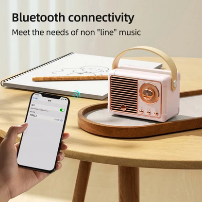 Skanto | Vintage-style Wireless Bluetooth Speaker with Subwoofer