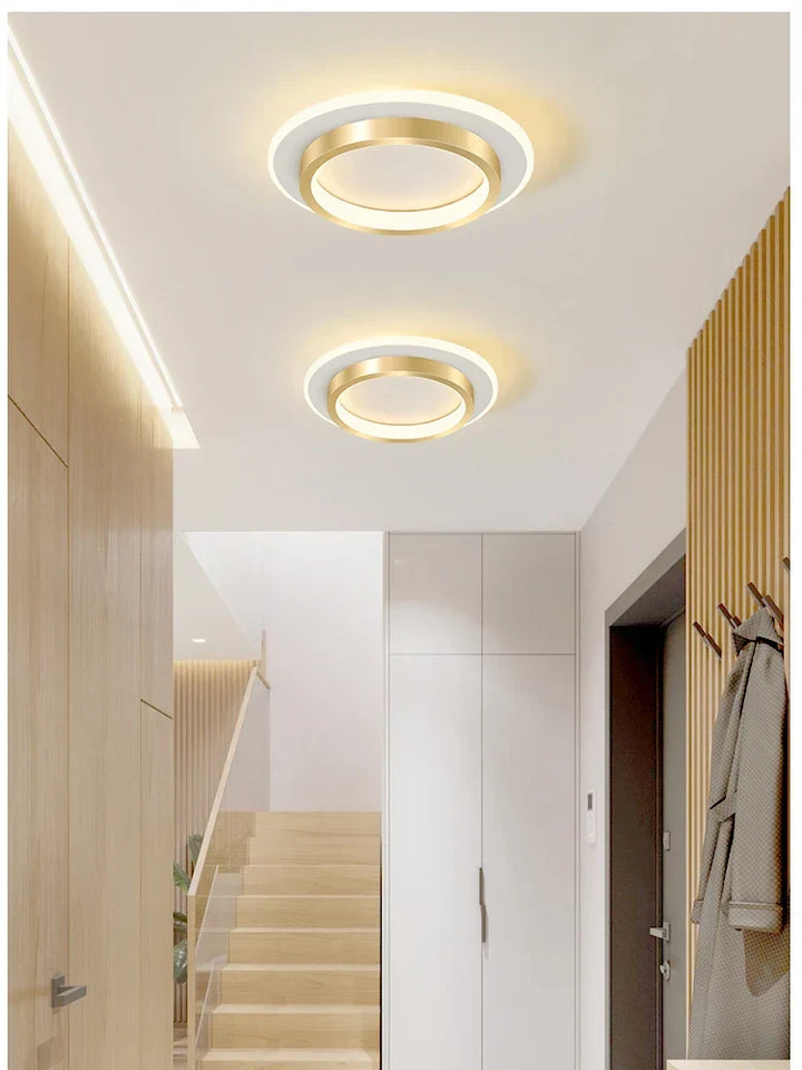 Contemporary Square Panel LED Ceiling Lamp - Surface Mounted Ceiling Lighting for Nordic Entrance, Hallway, Cloakroom | Kalsten